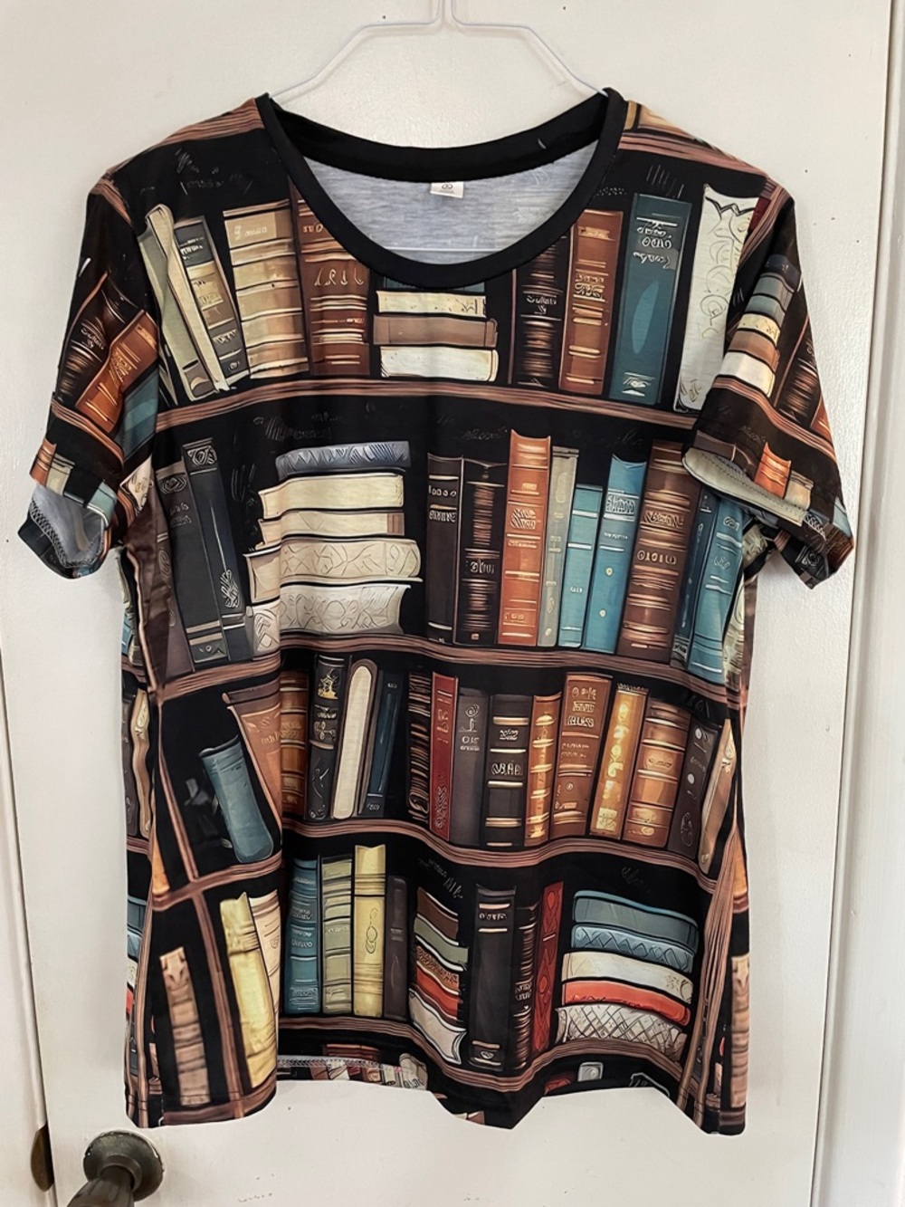Women’s Book Print Short sleeve Top XL